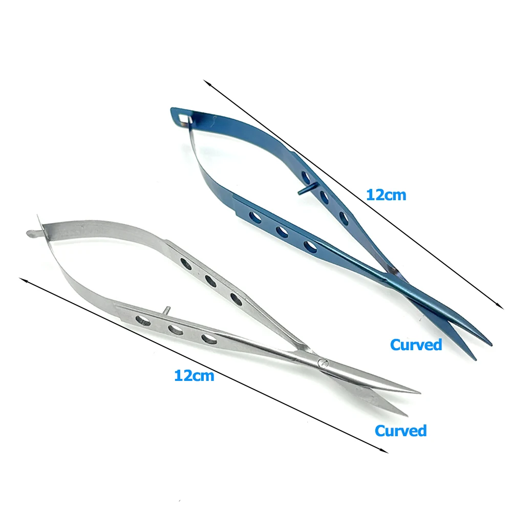 Blunt Curved Conjunctival Scissors for Ophthalmic Surgery Stainless Steel Titanium Eye Surgical Instruments Medical Grade Tools - Image 6