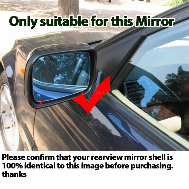 Left Right Side Heated Mirror Glass LH RH Lens Replacement for BMW 3 series E46 Sedan Compact 1999 2000 2001 2002 2003 2004 2005