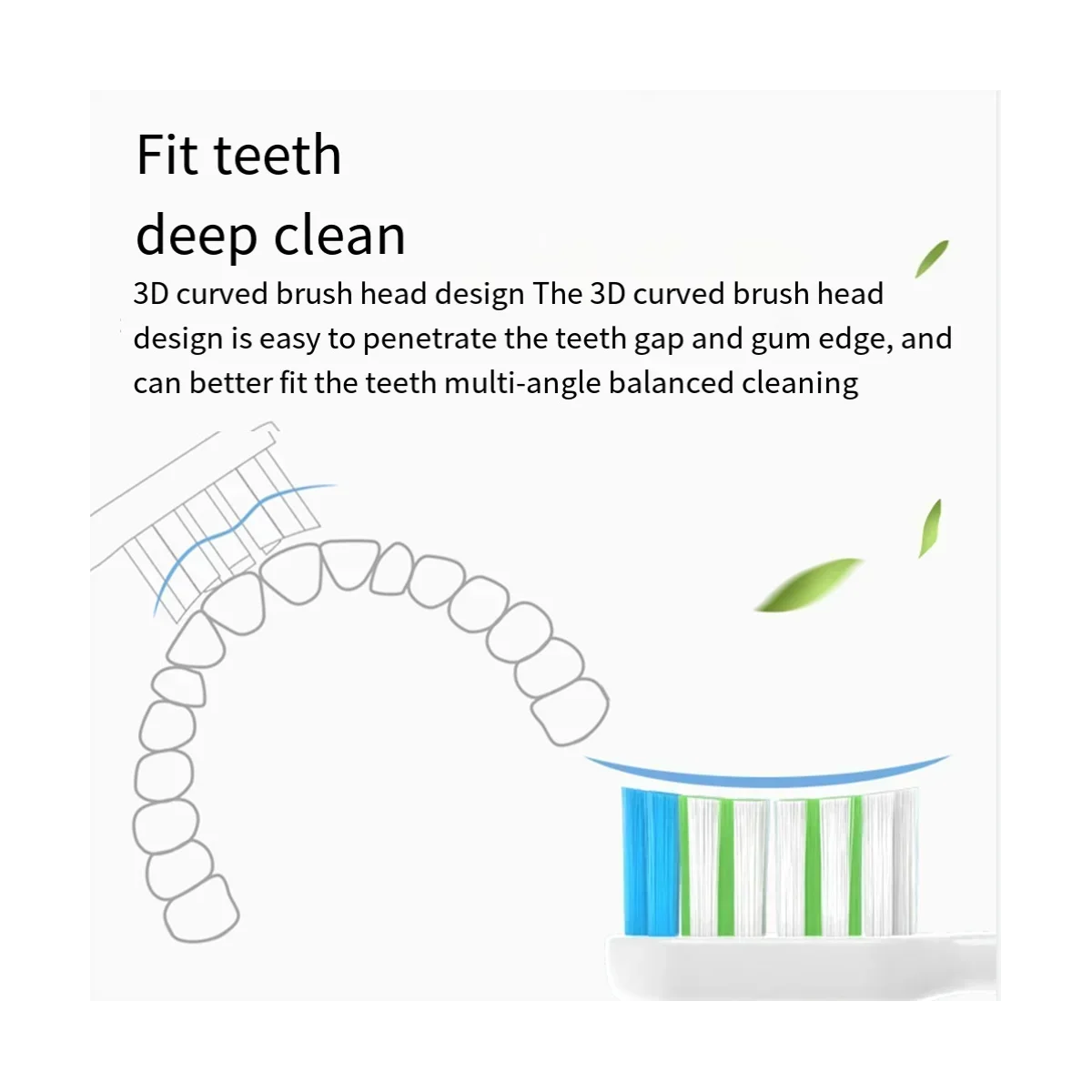 SOOCAS 교체 칫솔 헤드, 전동 칫솔 딥 클리닝 교체, X3Pro, X3U, X5, V1, V2, X1, 10 개