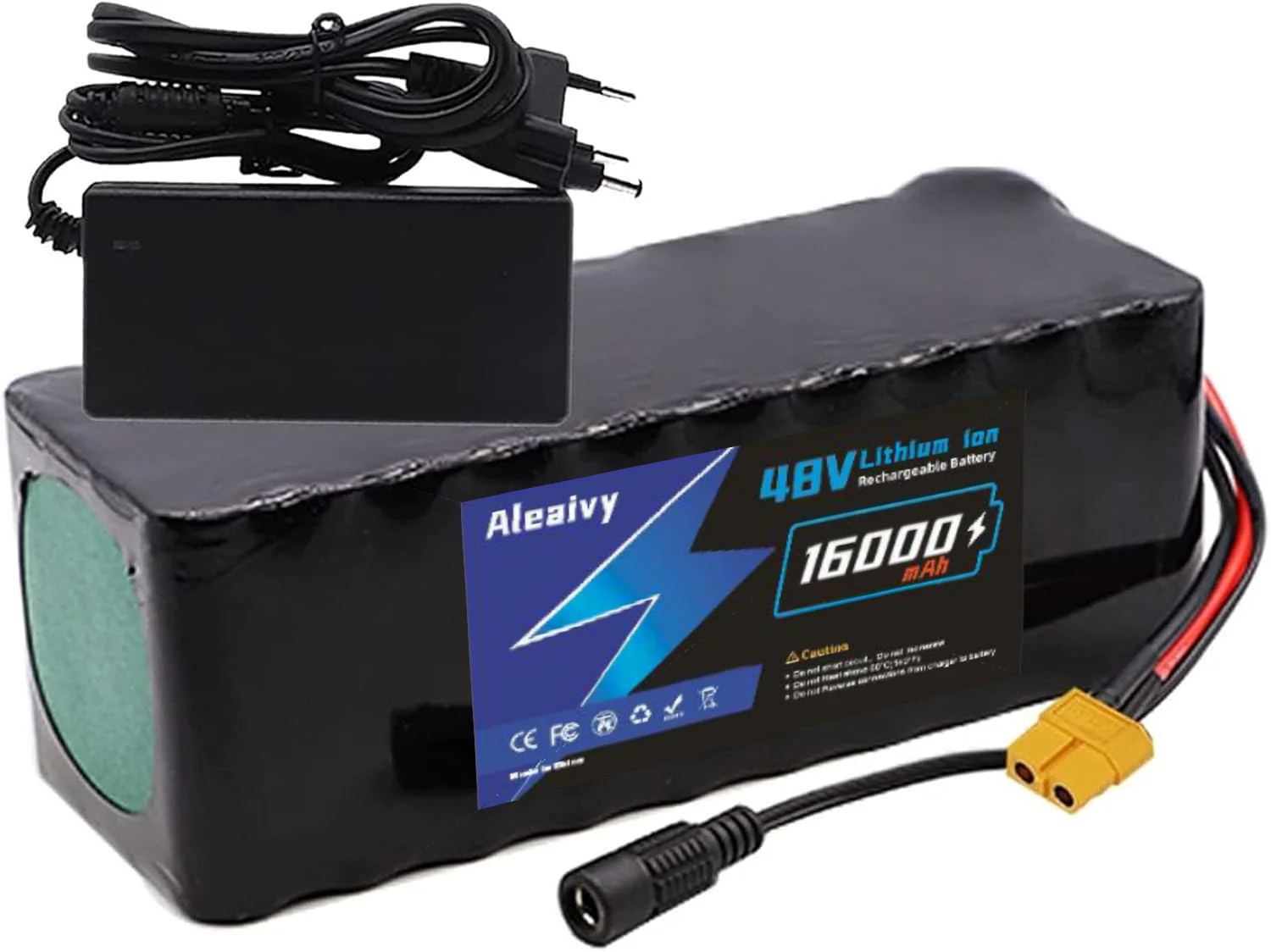 

48V 13S5P 16Ah Lithium-Ion Battery - High Performance Waterproof PVC, Energy Efficiency Class A for 200W/500W/1000W Motors