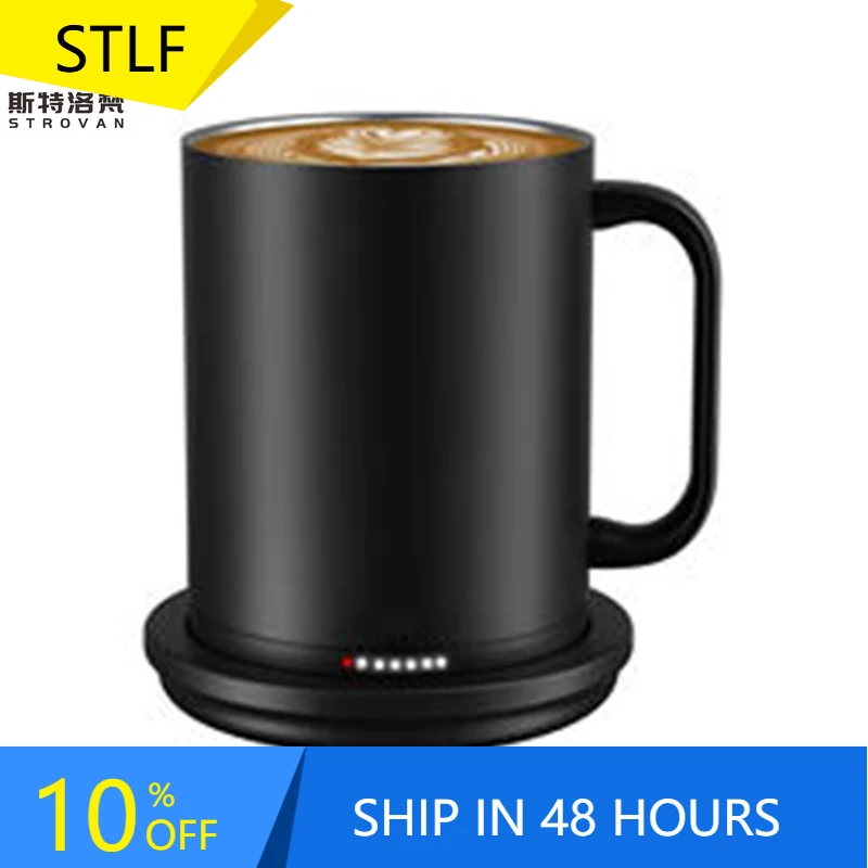 

STLF Mug Warmer Heating Mug Cup Gift Set Portable Automatic Power-off Electric Drinking Boiling Cup Ceramic Stainless Steel Mode
