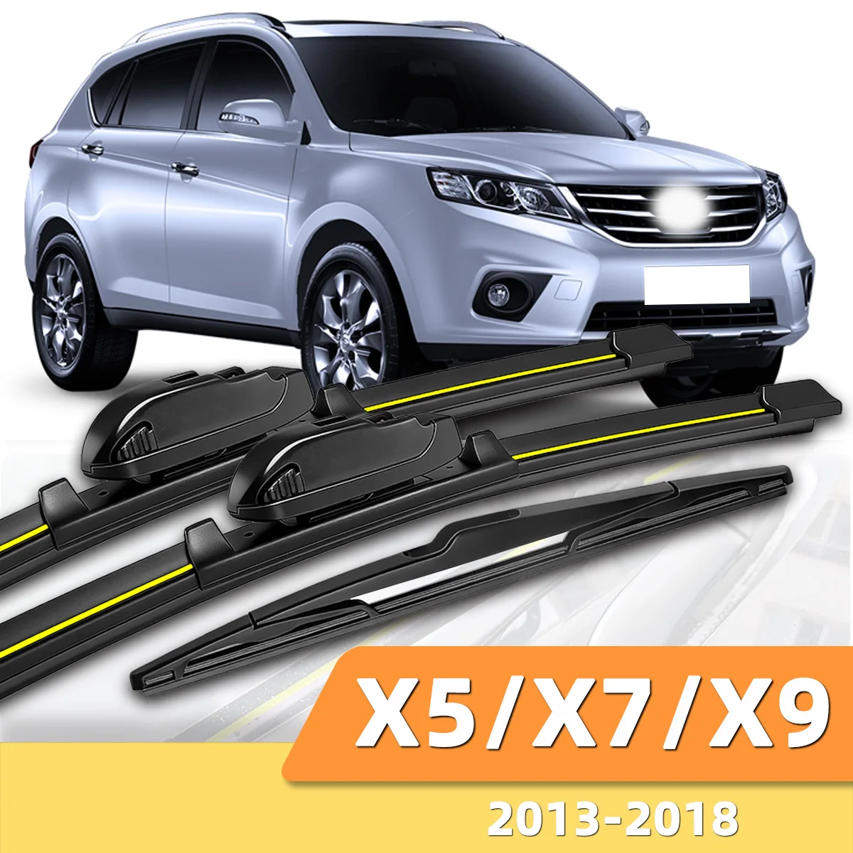 Geeignet für Landwind X5/X7/X9 2013–2018. Vordere und hintere Scheibenwischer. Langlebiges Zubehör für Autoscheiben 2014, 2015, 2016.