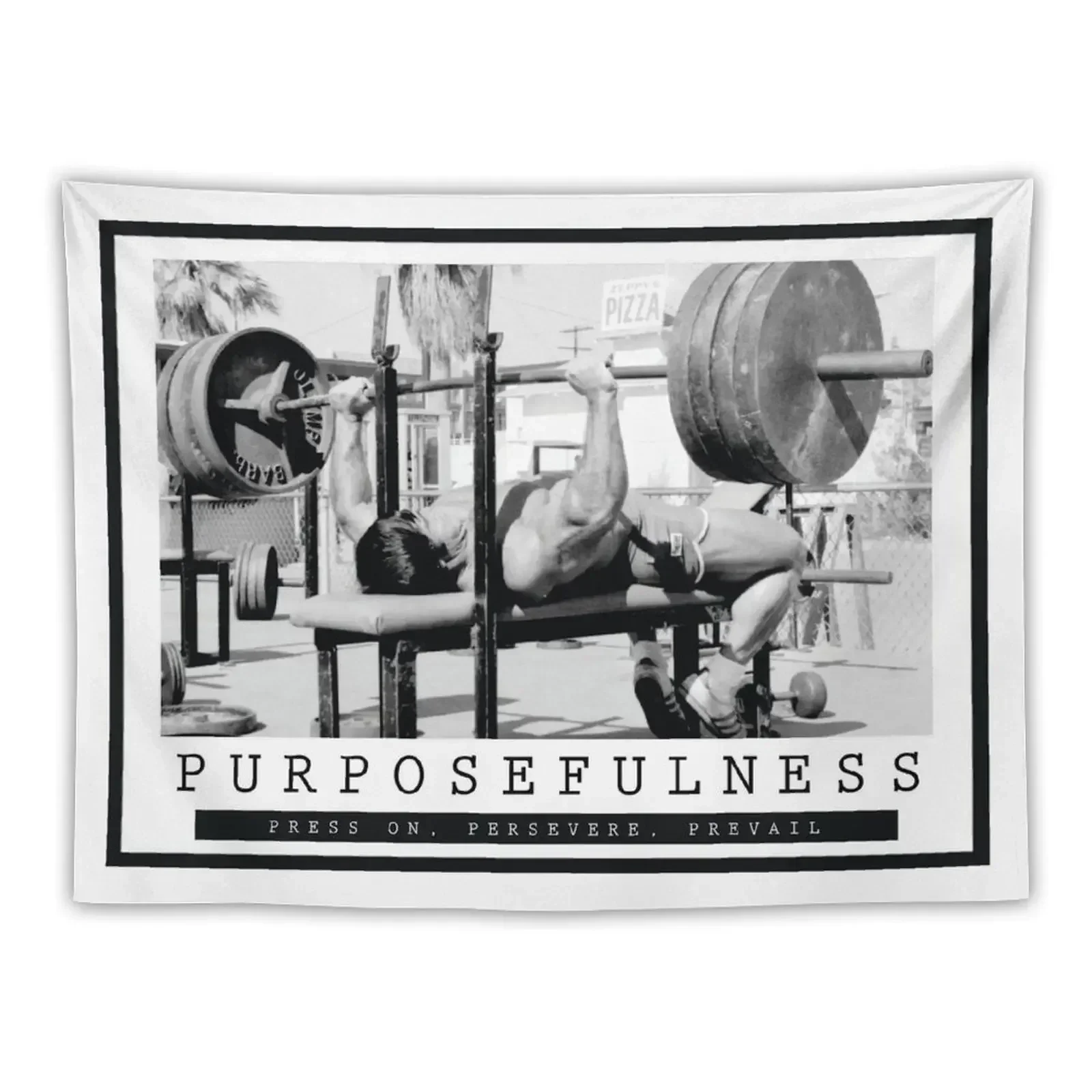 

PURPOSEFULNESS - Bodybuilding Inspirational Quote Tapestry Decoration Bedroom Wall Decor Hanging Tapestry