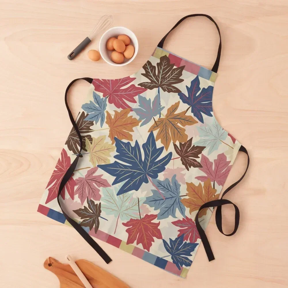 

Fall Leaves along the hiking trail, Falling for you-w/ famed edges Apron Men's Kitchen Waterproof Apron