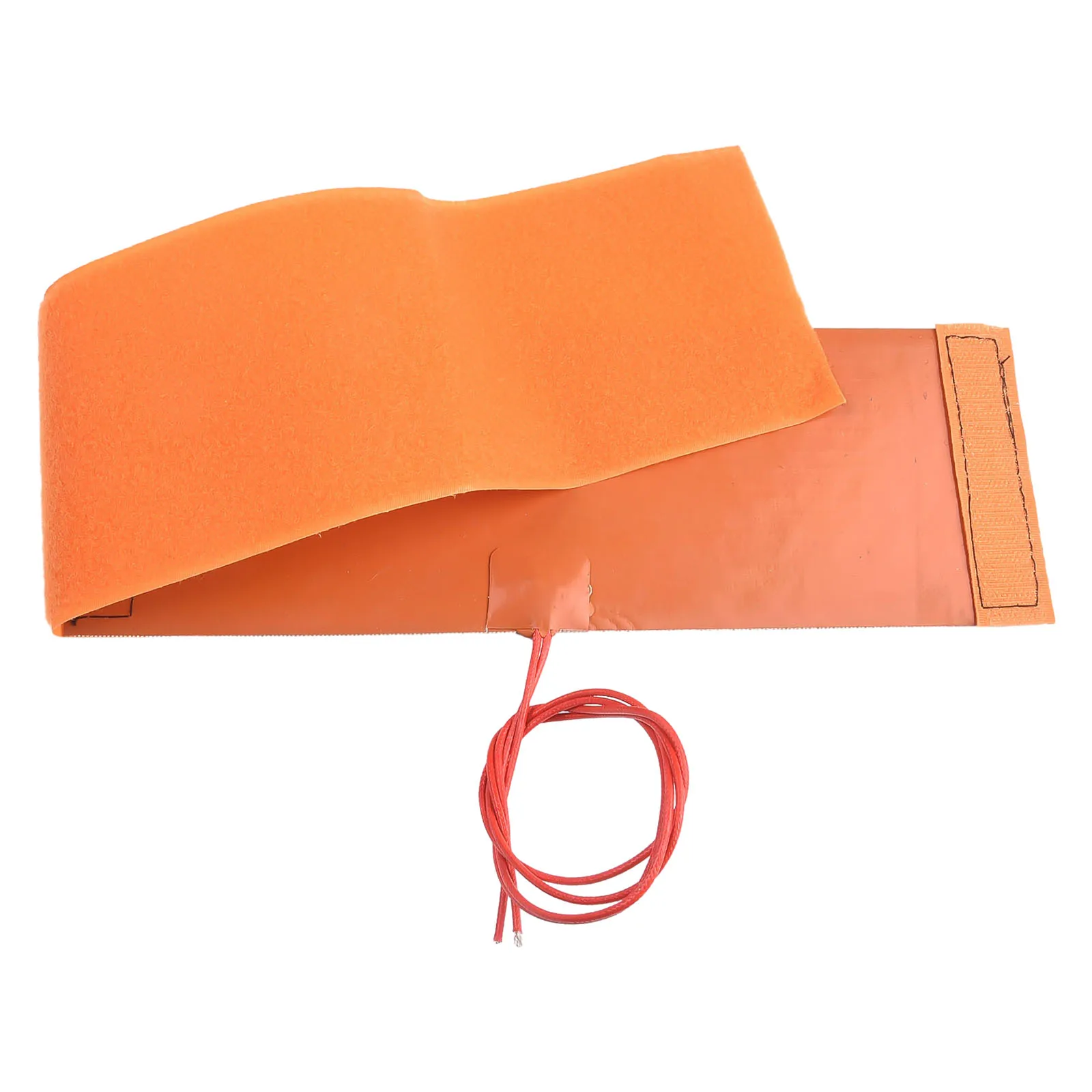 Silicone Bottle Heater Flexible Heating Pad Mat 12V Element Orange High Quality Brand New Hot Sale Accessories