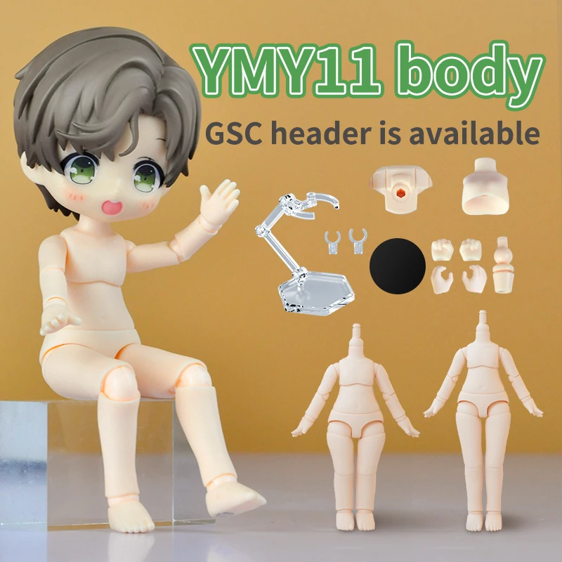 YmY Ob11 Doll Body for Gsc Head 1/12 bjd Obitsu 11 Repories Joint Hand Toys Accessories can Replacement