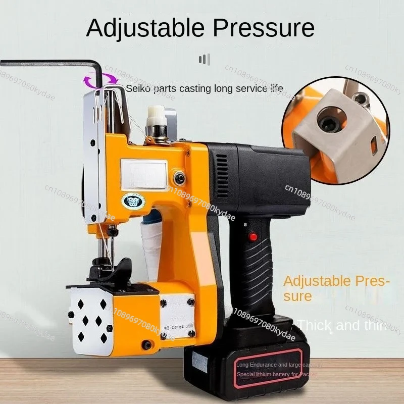 NEW 3.0Ah Electric Woven Bag Sealing Machine Textile Industry Sealing Machine Handheld Lithium Battery Sewing Machine