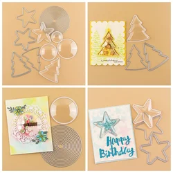 Dimensional Shaker Domes Stars Circles Trees Cutting Dies Shaker Window Blister for DIY Scrapbook Shaker Cards Making Supplies