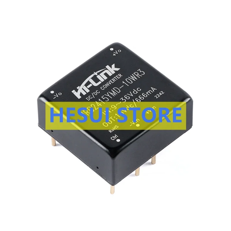 HLK-URB2415YMD-10WR3 DC-DC Voltage regulator isolated switch power module wide voltage 9V-36V