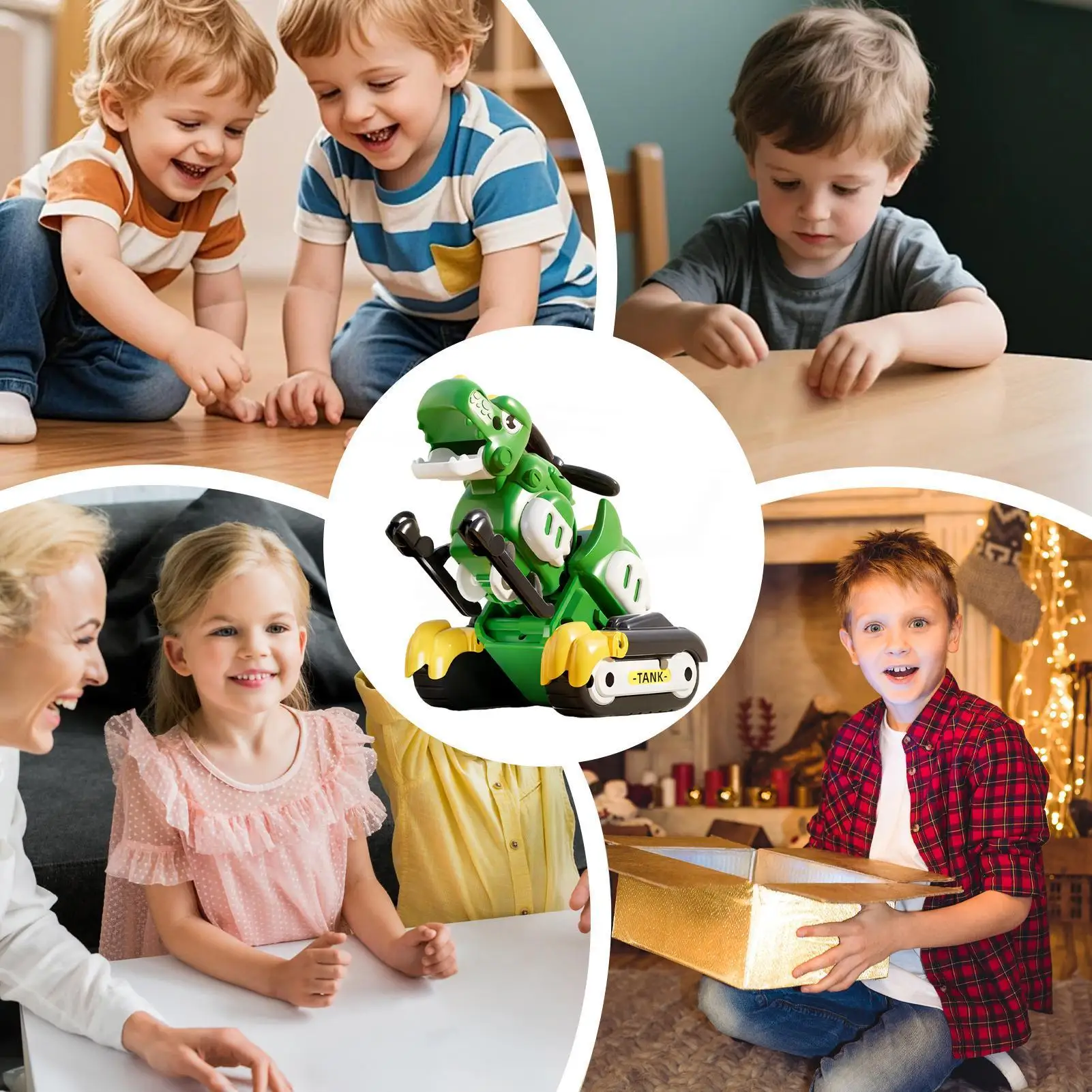 Transforming Dinosaur Toys Vehicle Model Transformation Figure Toys For Home Preschool Boys Girls Birthday Party Favor Holiday