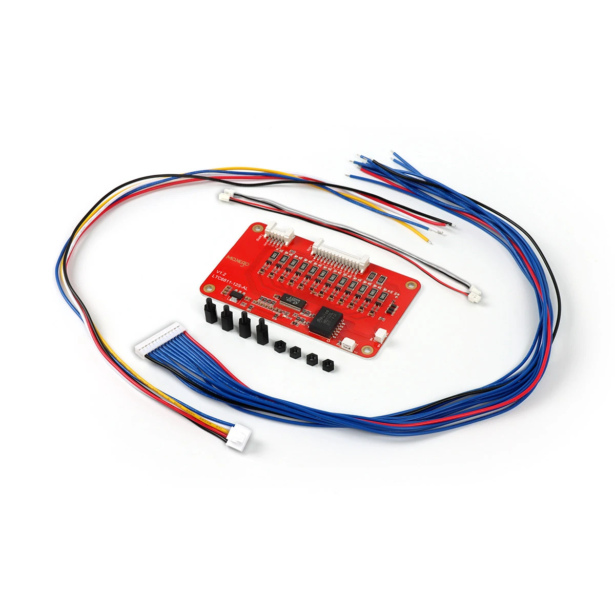 MAXKGO LTC6811 12S Smart CANBUS BMS Slave Board for 18650 Li-ion Lithium Battery Management System with Efficient Heat Dissipati