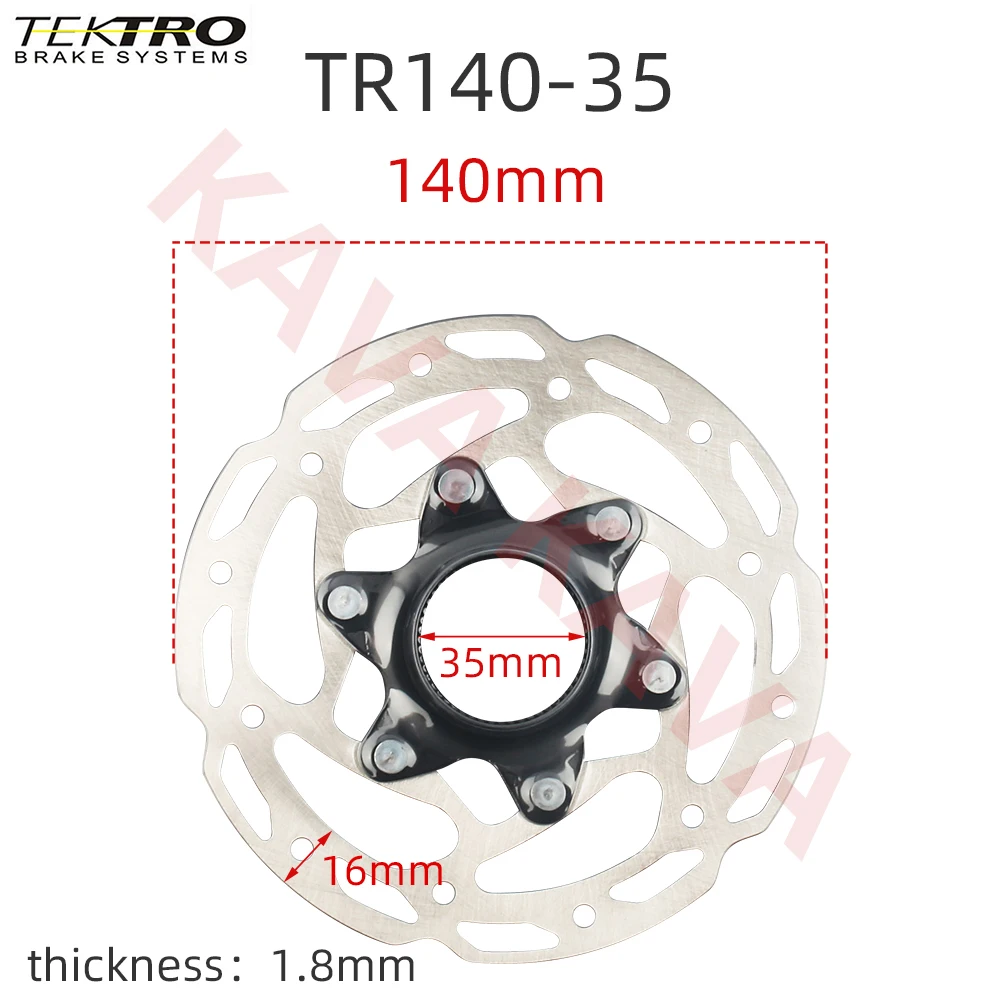 Tektro Center Lock Rotor Mountain Bike Centerlock Discs TR160-35 Road Bike Disc 140 160 180 203mm Bicycle Record MTB Parts