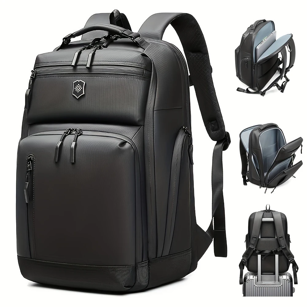 1pc Premium Travel Laptop Backpack - Perfect for Commuters and Frequent Travelers, Long-Lasting and Heavy-Duty Construction, Spa