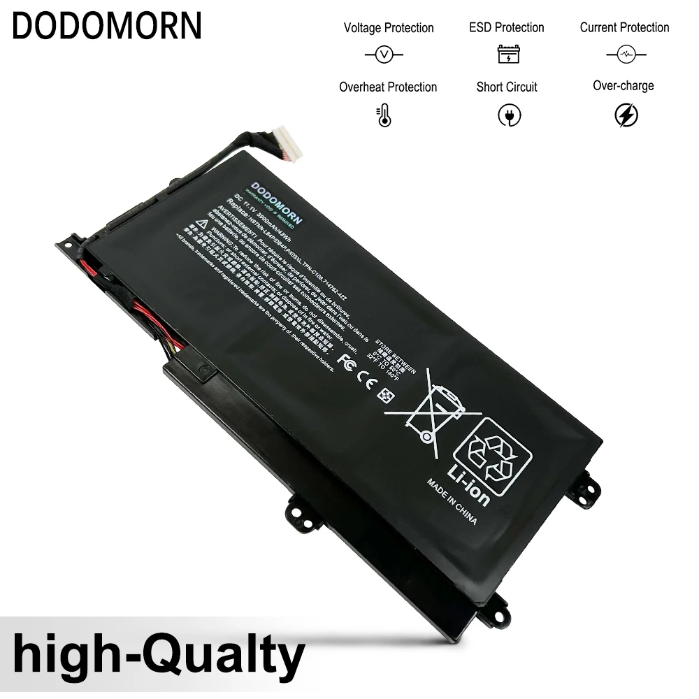 DODOMORN-Bateria de laptop para HP, INVIA, M6, M6-K, TPN-C109, TPN-C110, TPN-C111, HSTNN-IB4P, 714762-1C1, PX03XL