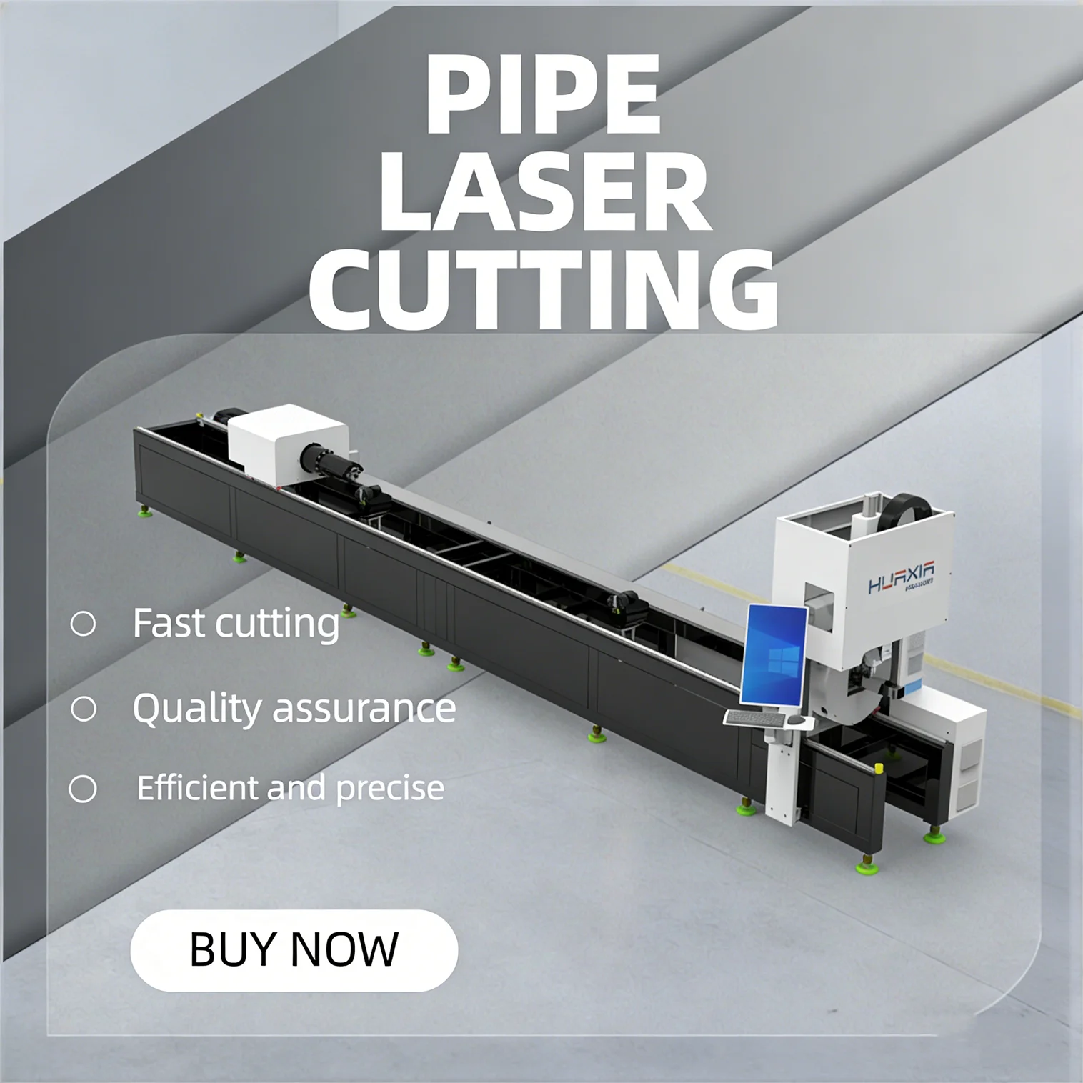 

High Power 1500W/2000W/3000W CNC Tube Laser Cutting Machine for Metal with AI & BMP Support High Productivity