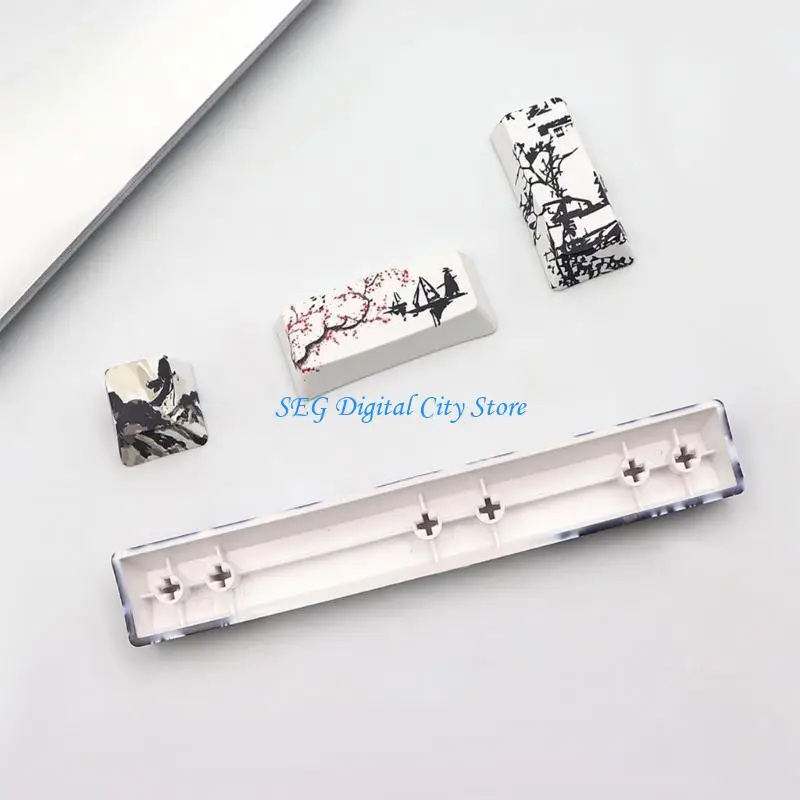 U75B 4 Keys Esc Entre 6.25u Spacebar Keycap Oem PBT Five Sides Dye-Subbed Keycaps