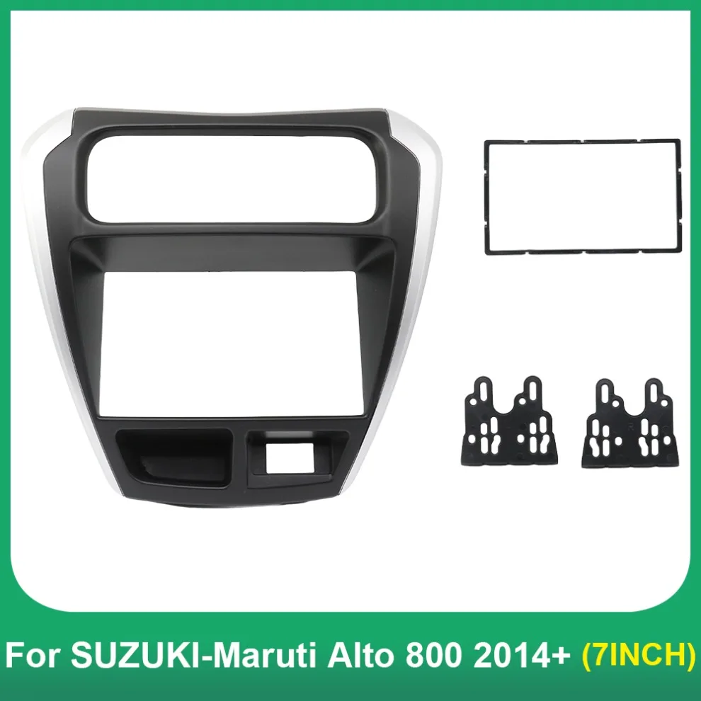 Car Radio frame 7 Inch Double Din Fascia for SUZUKI-Maruti Alto 800 2014+ Radio DVD Stereo CD Panel Dash MountingTrim Kit