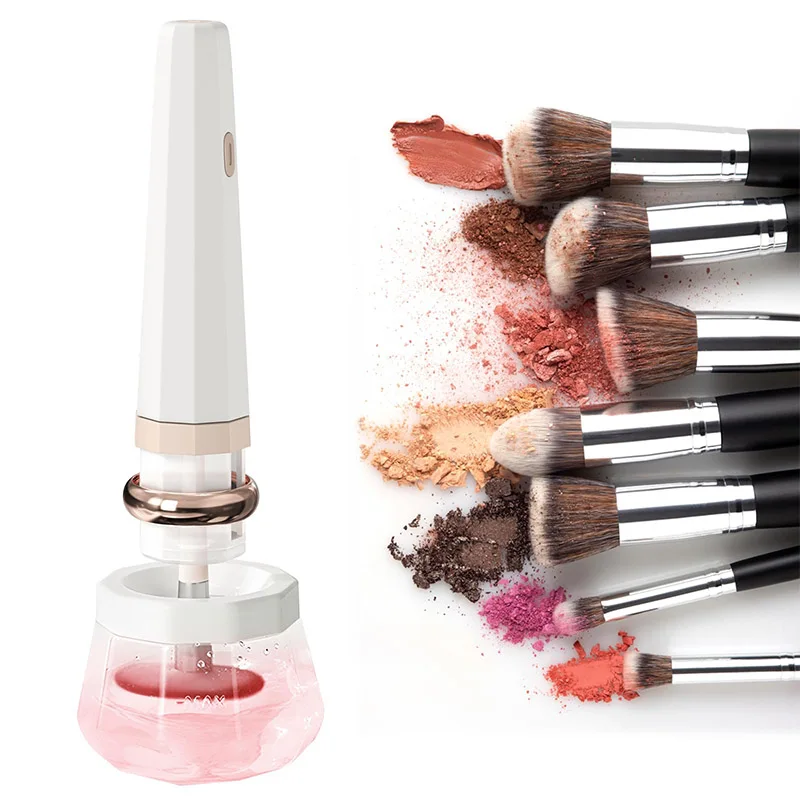 Yunchi Reversible Spin Makeup Brush Cleaner Fast Wash Dry Custom Electric Cosmetic Brush Cleaning Machine For Beauty Use