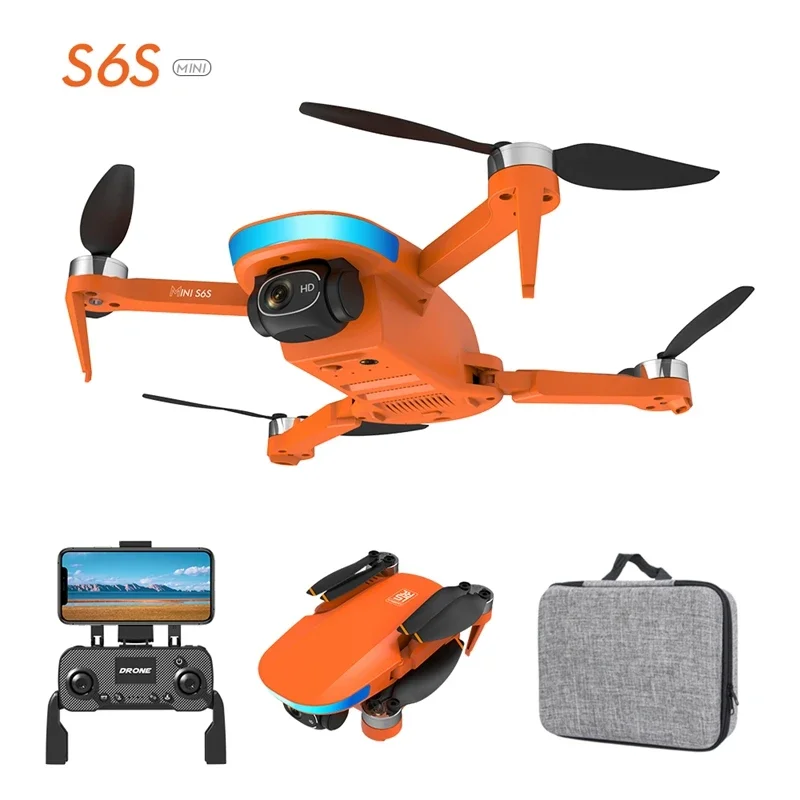 New S6S MINI GPS 5G WIFI FPV drone with wide-angle 4K camera Flight RC foldable brushless motor