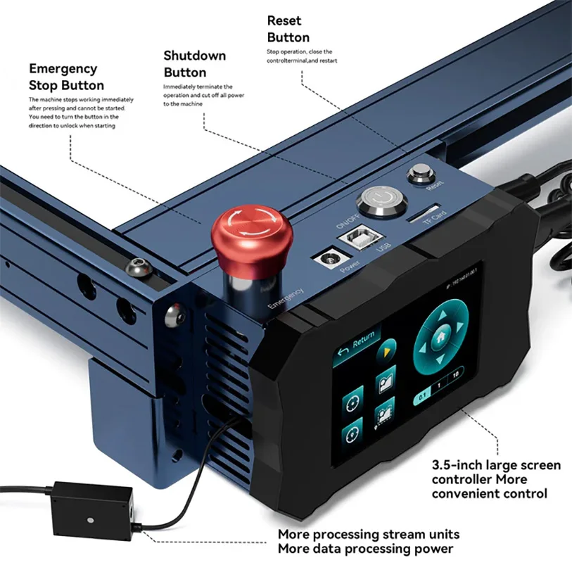 ATOMSTACK S40 PRO 210W macchina da taglio per incisione Laser controllo APP con doppia incisione in legno acrilico in acciaio inossidabile