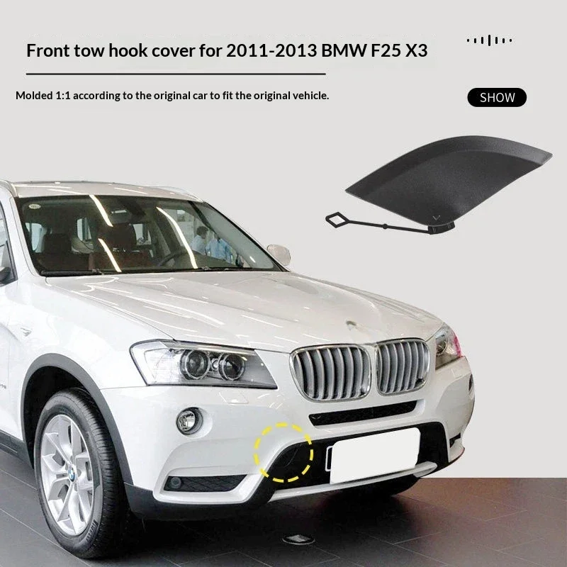 For 11-13 models BMW X3 Front Bar Trailer Cover F25 Tow Hook Tow Rope Cover Rescue Hook Cover