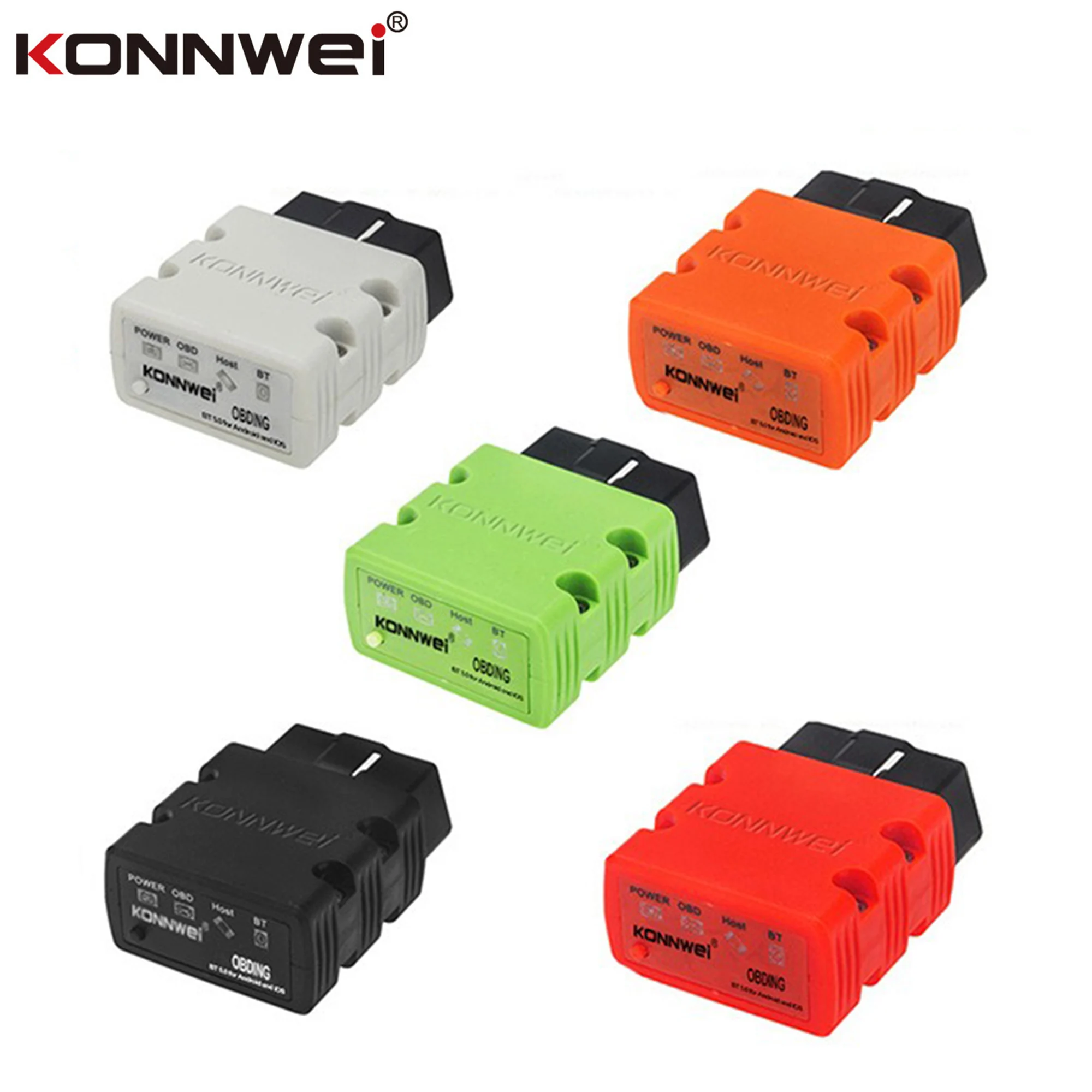 

KONNWEI KW902 V1.5 Car OBD2 EOBD Scanner Bluetooth 4.0 5.0 MINI Auto Fault Diagnostic Scan Tools Dual-mode Support Android & iOS