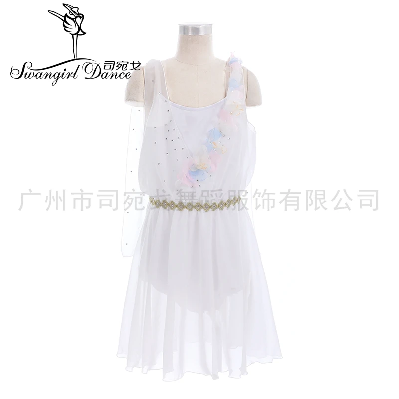 

Cupid Ballet Dress Women YAGP Competition Costumes White Professional Ballet Stage Custom Made BT4254