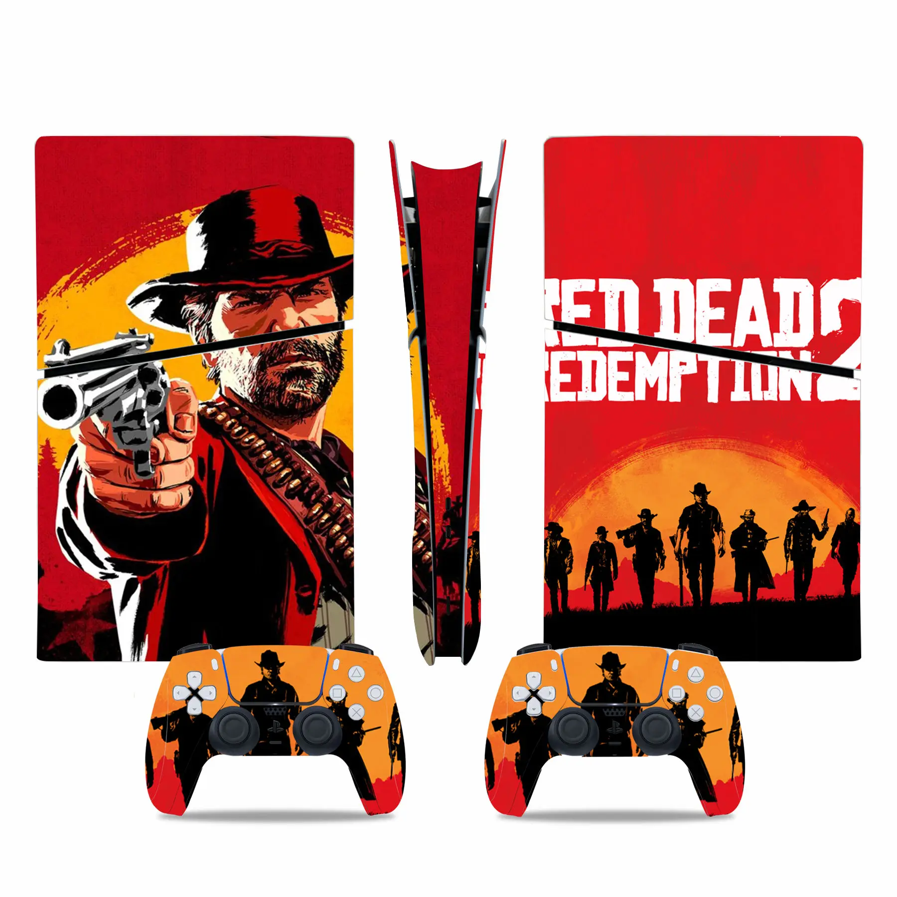 Red Dead Redemption 2 FOR PS5 Slim Digital Skin Sticker Decal Cover for Console and 2 Controllers New PS5 Slim digita Skin Vinyl