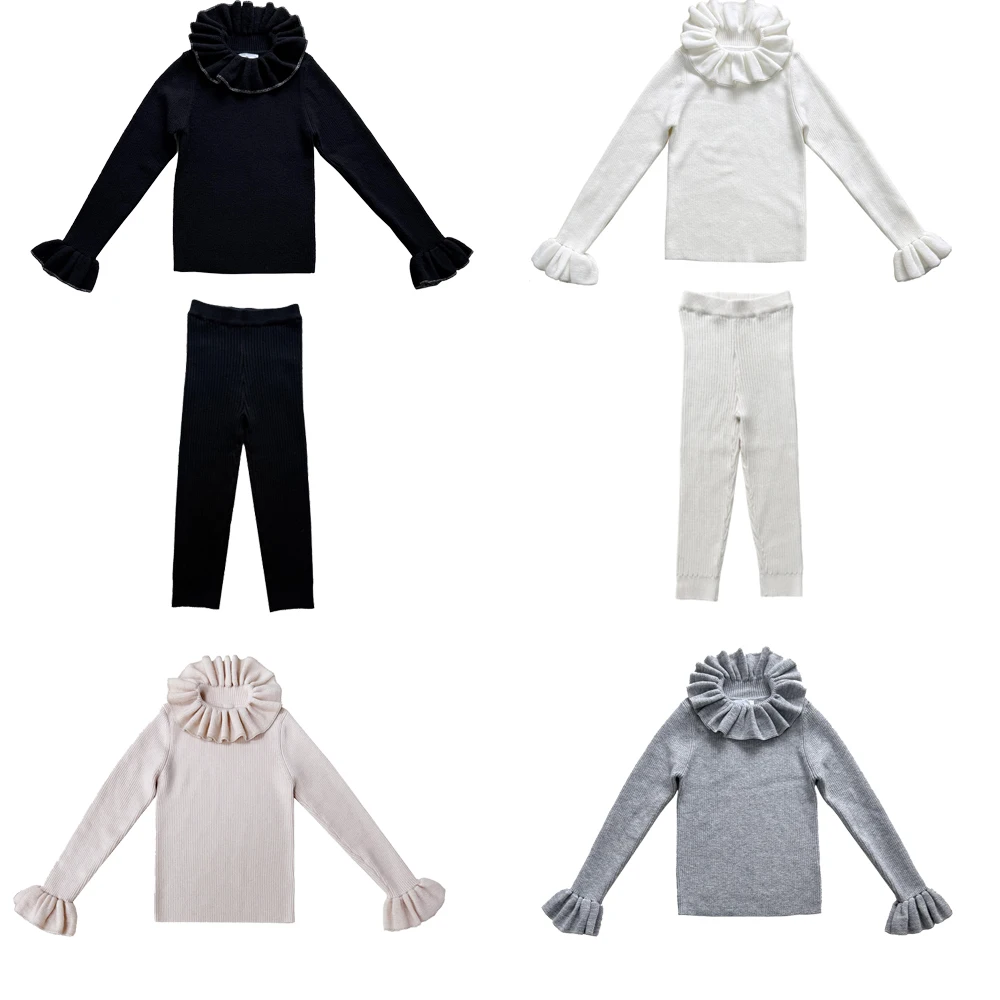 

Детские шерстяные свитера, зимние милые вязаные топы для девочек, верхняя одежда, свитера, одежда