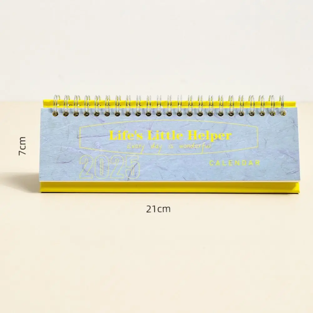 Portable Jan. 2025 - Dec. 2025 2025 Mini Calendar Daily Study Planning Desk Calendar Simple Foldable English Calendar Office