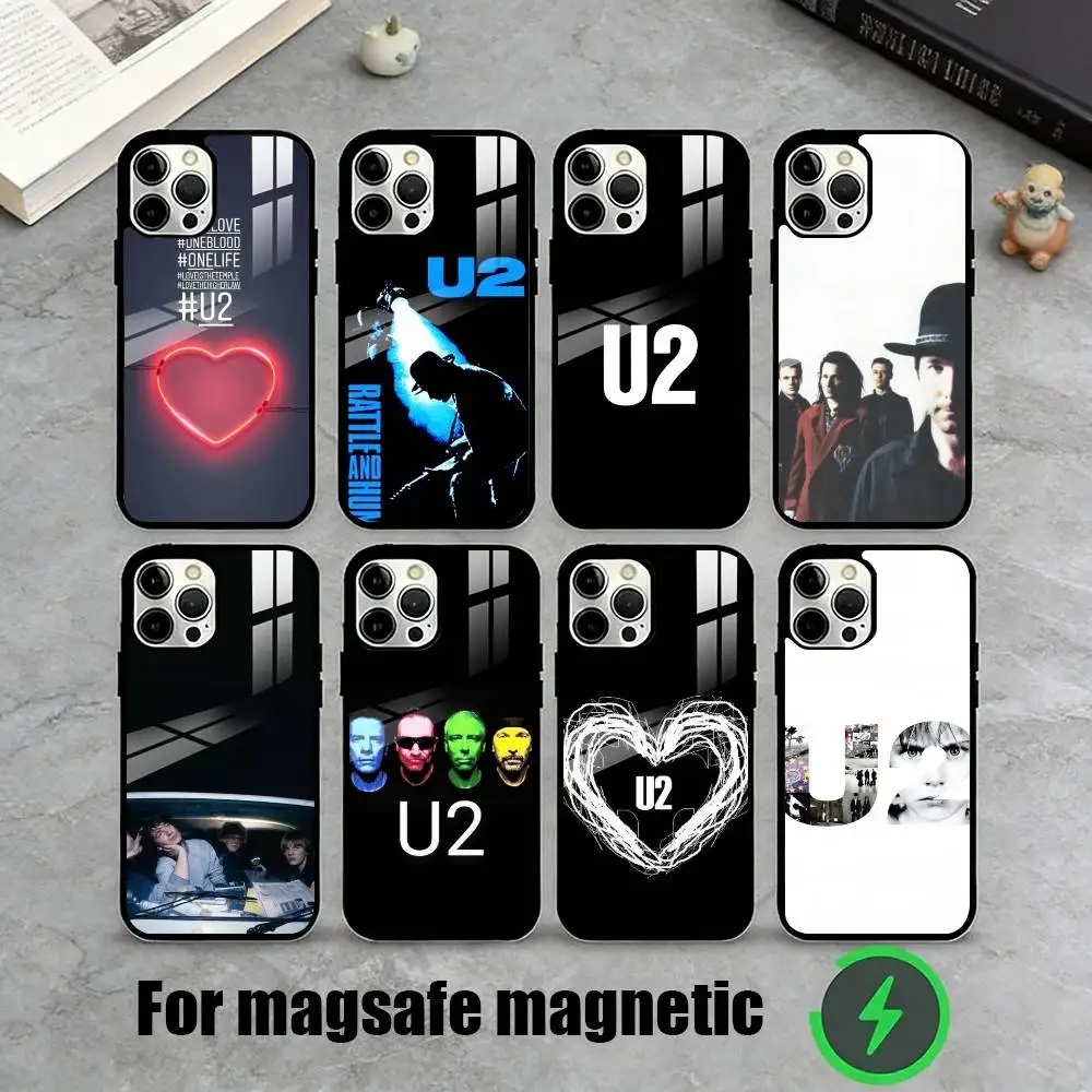 Cool The U-U2-ES Band  Phone Case For iPhone17,16,15,14,13,12,11 Plus,Pro Magnetic For Magsafe Wireless Charging