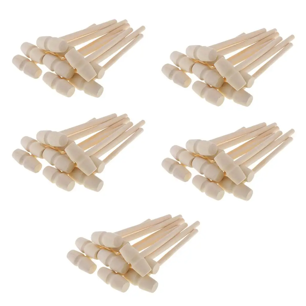 

20/40/60/80/100 шт. маленький деревянный молоток, деревянный молоток для самостоятельной работы по дереву, бытовой краб, краб-лобстер, крекер для морепродуктов, ручной инструмент