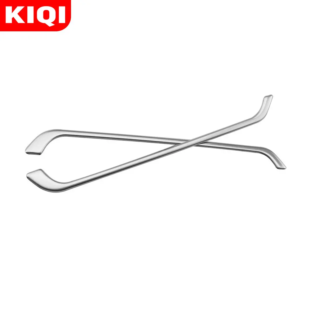Stainless Steel AC Outlet Cover Trim for BMW X1 F48 2016 - 2022 LHD Air Conditioning Vent Sticker 2Pcs/Set Car Accessories