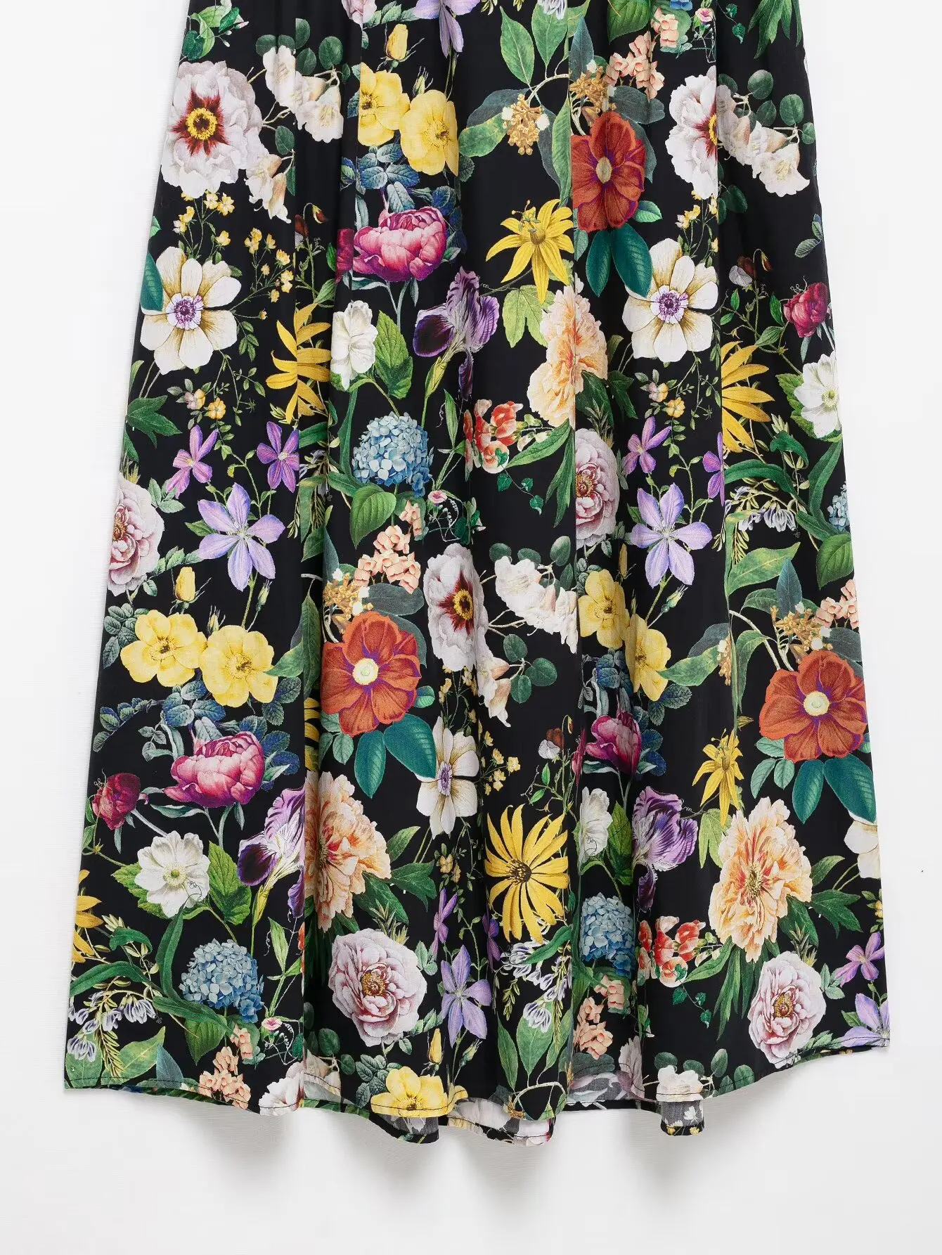 Women's Casual Poplin Short Sleeve A-Line Midi Dress Elegant Floral Print Lapel with Belt Spring Resort Dress