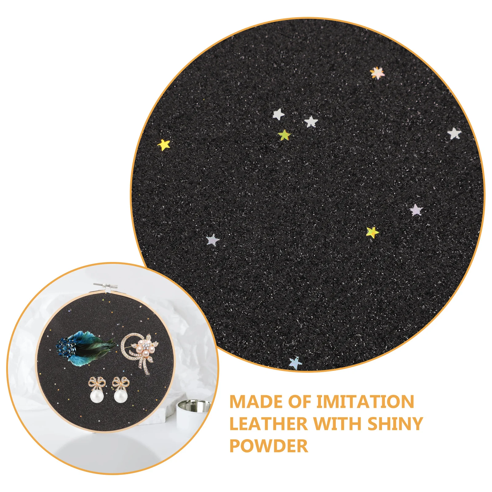 

Round Brooch Banner Glitter Canvas Display Board for Pin Badge Collection Wall Hanging Decor Wedding Party Pennant Jewelry