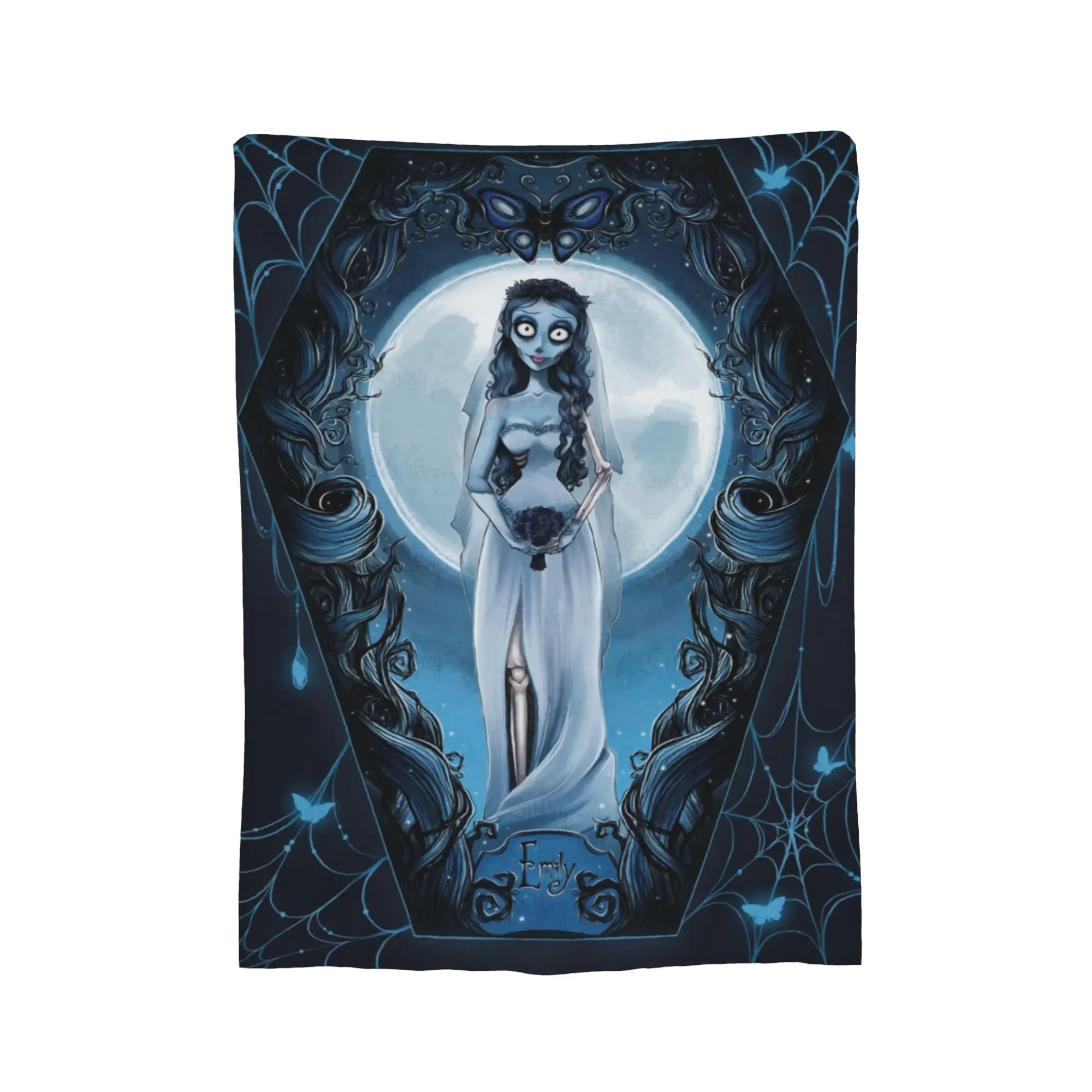 Couverture légère en flanelle fine et confortable, Design nouveauté, couverture de film de dessin animé pour cadavre et mariée, lavable en Machine