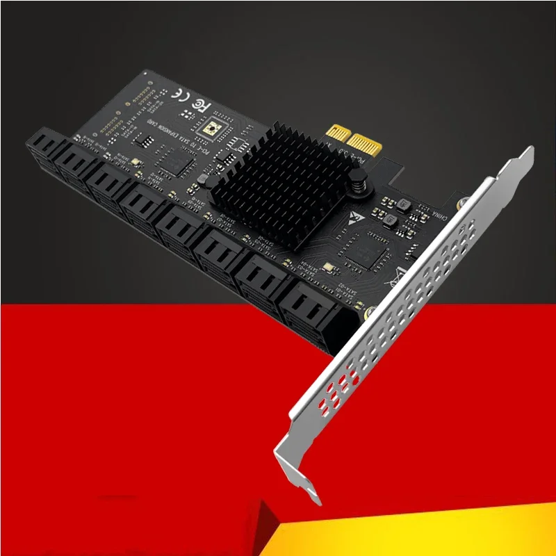 

НОВЫЕ дополнительные карты 6 Гбит/с, 16-портовая карта расширения PCI Express X1 к SATA 3.0, Riser SATA-контроллер, адаптер PCIE SATA для майнинга Chia
