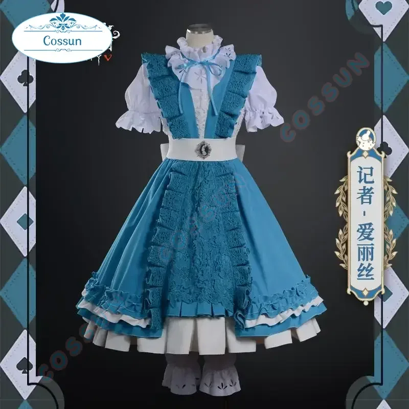 

Collab Series:Game Identity V Journalist Alice in Dreamland Cosplay Costume Halloween Women Lovely Dress Lolita Clothes