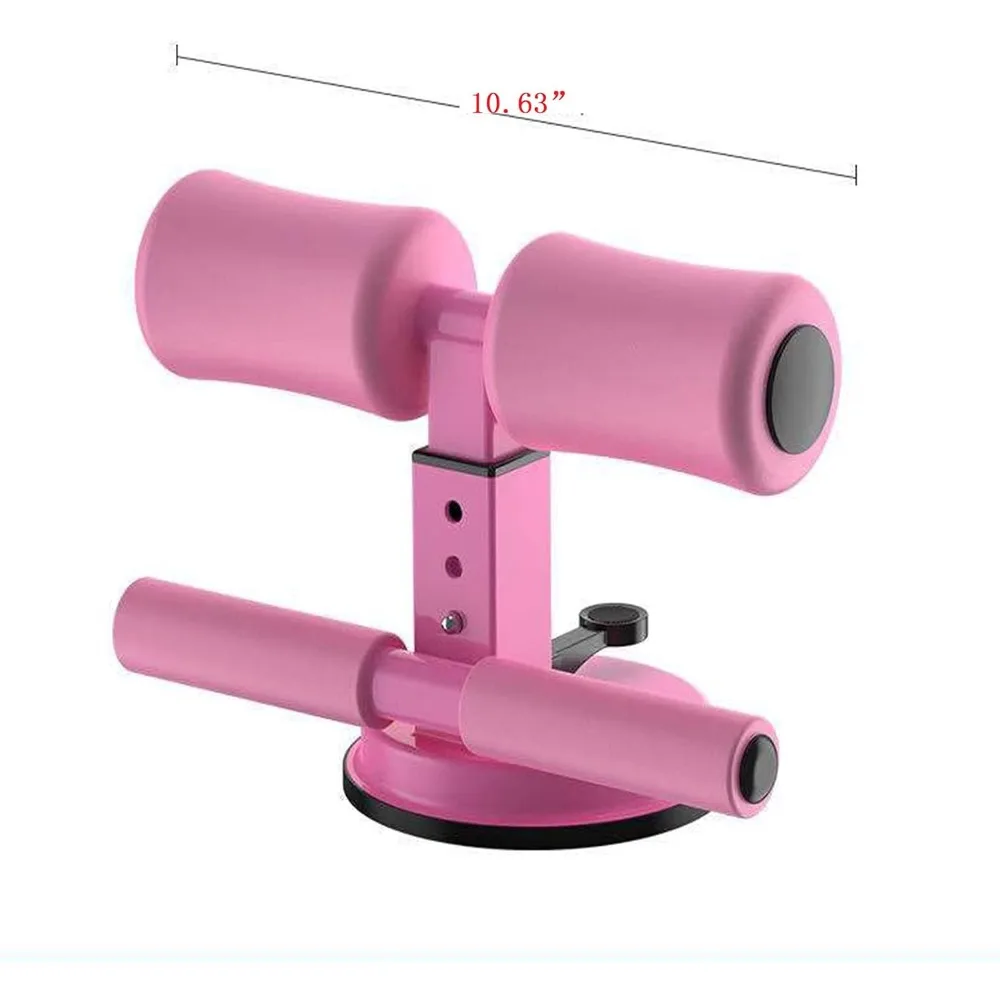 ZHIMEI Sit Up Equipment Bar for Floor, Adjustable Self-Suction Portable Sit Up Assistant Device, Abdominal Fitness Equipment wit