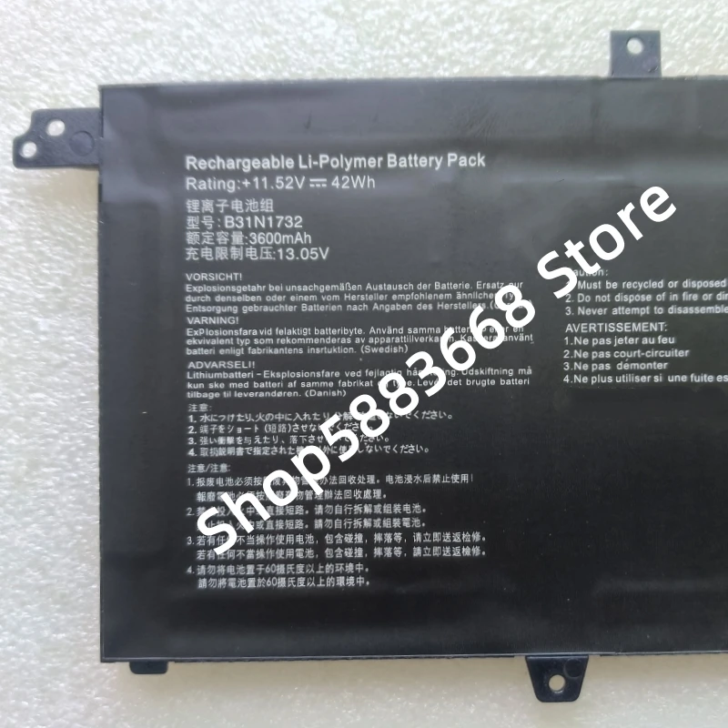 New B31N1732 Battery For Asus VivoBook S571G K571G K571L RX571G RX571L A571G F571G F571L FX571G FX571L FXF571G X571G X571L N571G