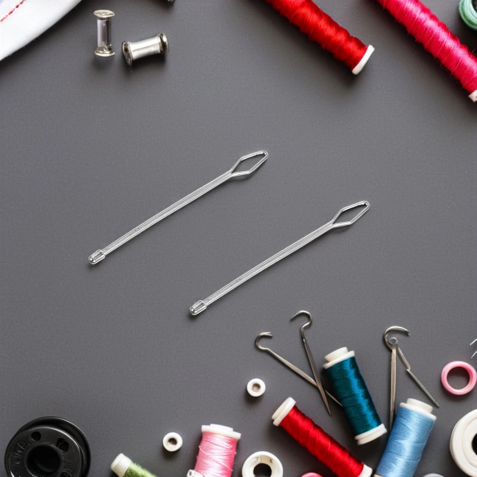 

6Pcs Drawstring Puller Tool Hoodie String Replacement Elastic Band Threader Cord Threading Tool Sewing Accessories DIY Projects