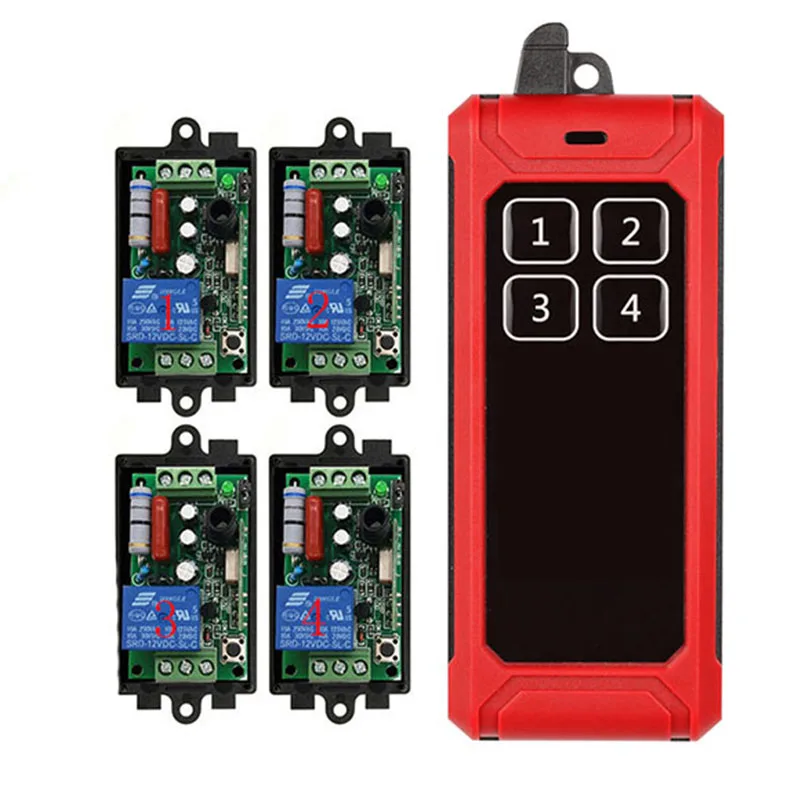 433 ميجا هرتز 1000 متر طويلة المدى التيار المتناوب 220 فولت 1CH RF الصناعية اللاسلكية التحكم عن بعد التتابع التبديل الضوء/مصباح/نافذة/أبواب المرآب مصاريع