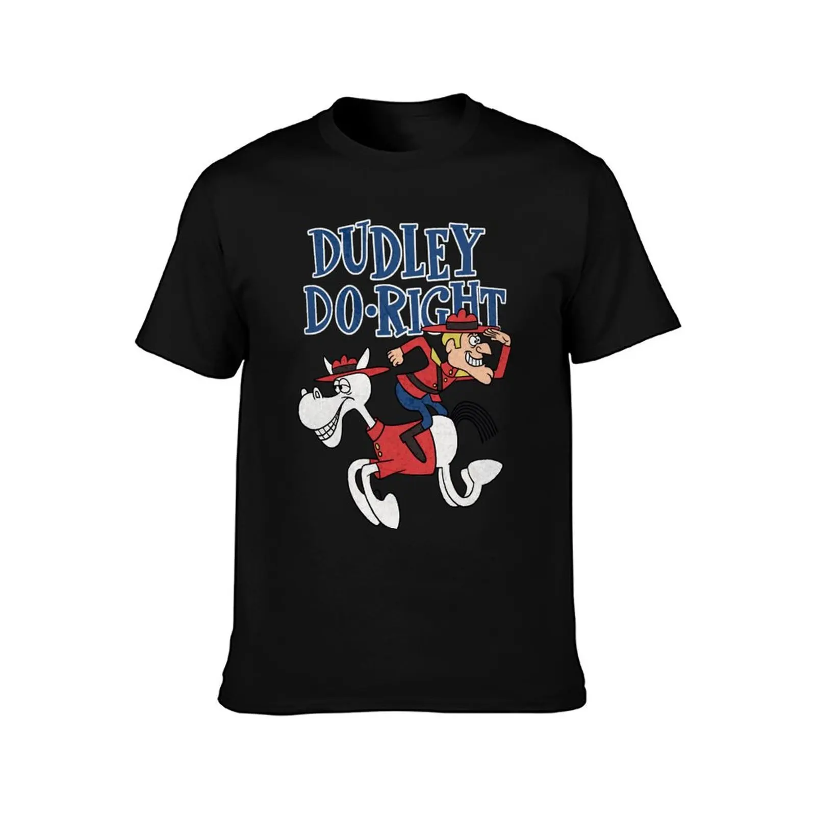 Vintage Photograp Tribute To Jay Ward Cartoons Dudley Riding Horse Backwards Idol Gifts Fot You T-Shirt