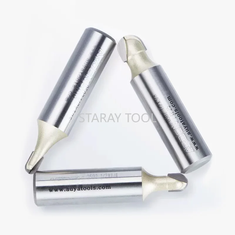 Kayu Cnc 1/4 Router Bit Woodworking Tungsten Carbide Milling Cutter Radius Bola Hidung Cnc Router Bit