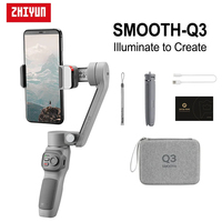 Zhiyun Smooth Q3 Smartphone Gimbal 3-Axis Handheld Stabilizer for Cell Phone iPhone 15 14 Pro Max/Xiaomi/Samsung/Huawei