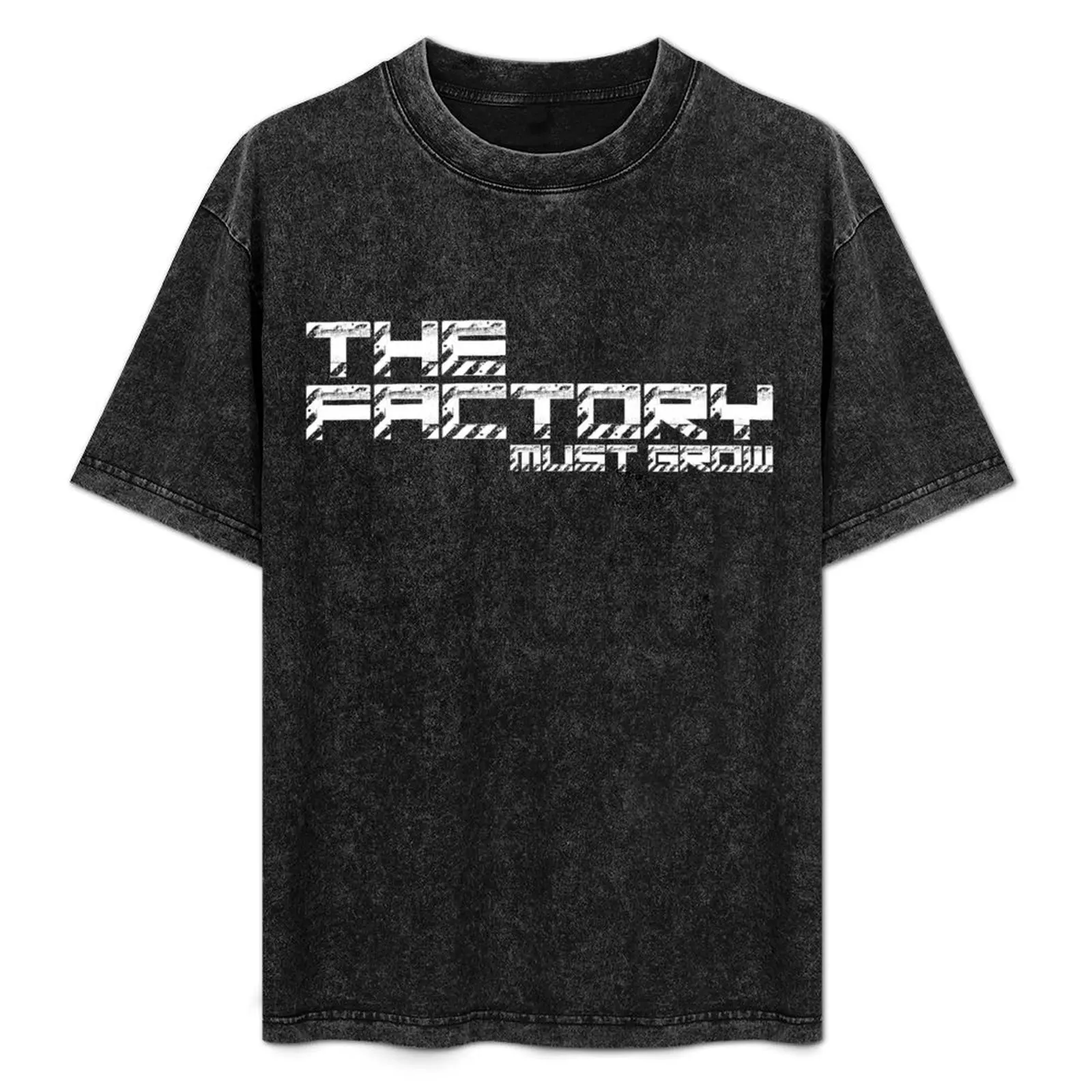 

The Factory Must Grow Factorio Meme T-Shirt Casual Daily Graphic Tee