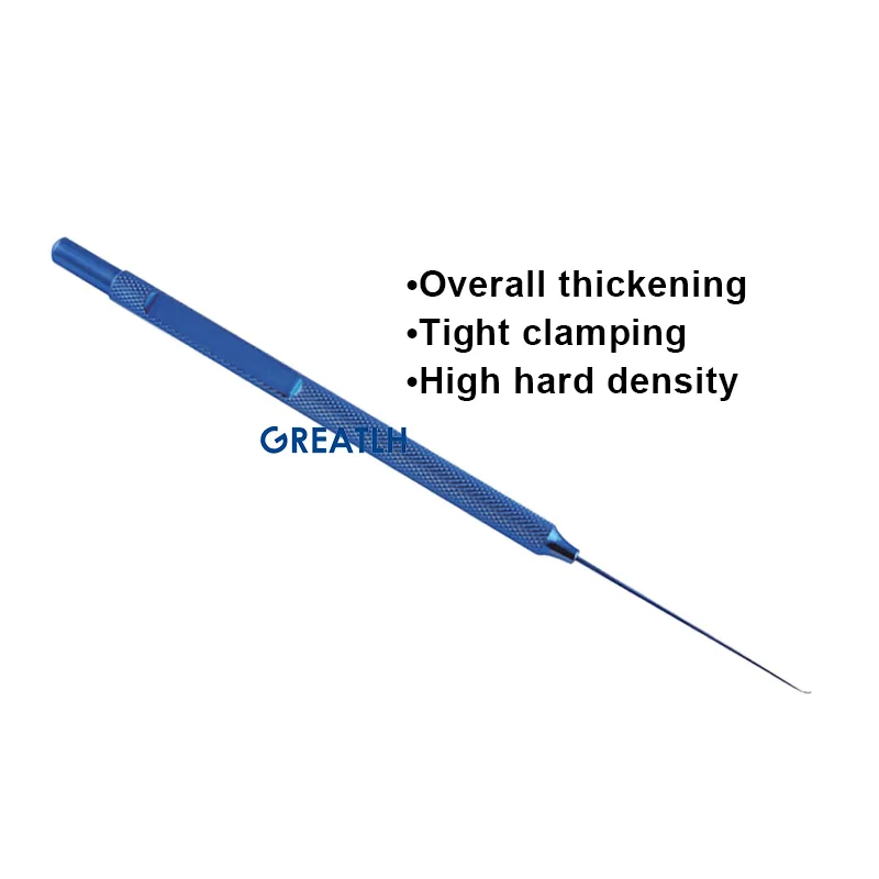 Autoclavable Retinale Haak Ronde Hoek Hoofd Haak Ooglid Tool Oftalmisch Micro-Instrument