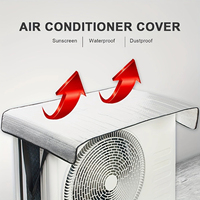 One aluminum foil heat insulation film sun protection and flame retardant sunshade for the outdoor unit of an air conditioner