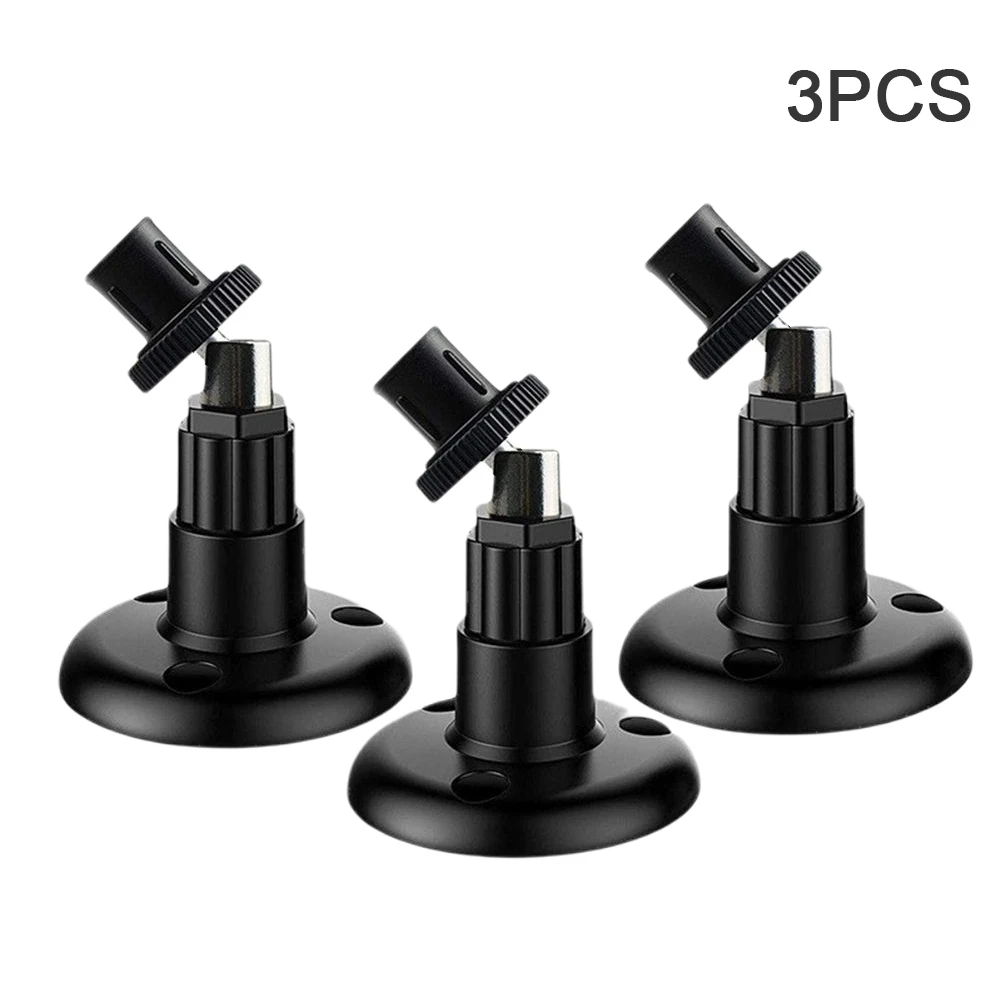 3pcs Wall Mounted Accessories Sturdy Vertical Mount Support Outdoor Indoor Home Security Black Camera Bracket For Blink XT2