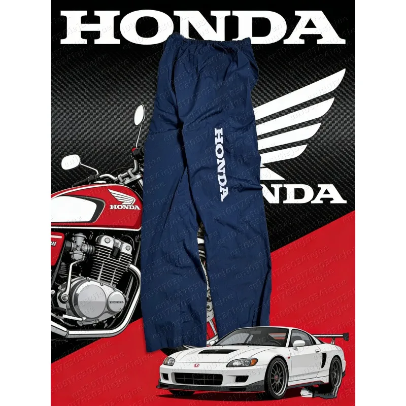 

2026 винтажные нейлоновые спортивные штаны HONDA Racing для бега Honda Riders, мотокросс, весна-осень, быстросохнущие удобные мотоциклетные штаны